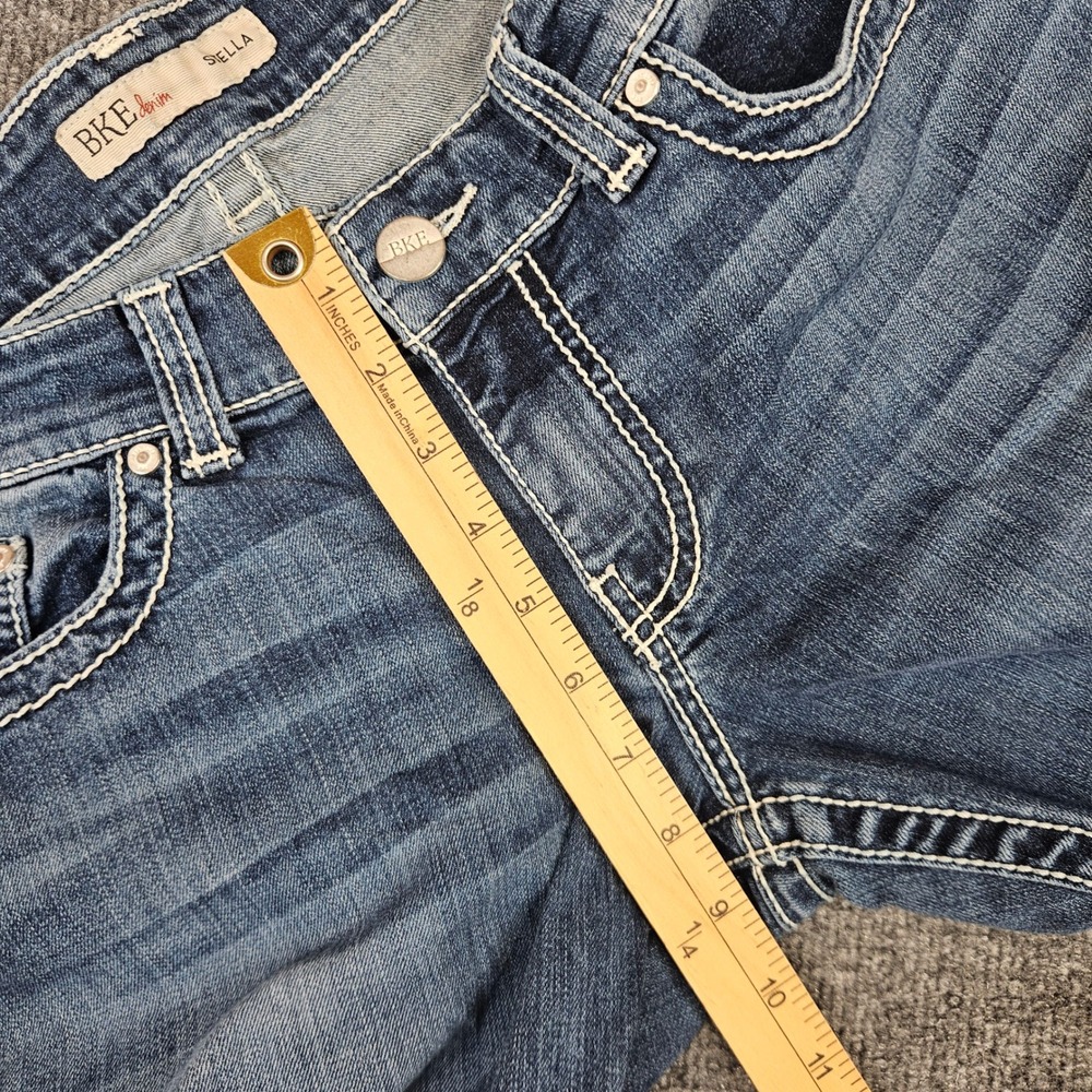 Buckle BKE Stella Bootcut Jeans Women's 31 Blue Dark Wash Stretch Mid Rise Denim - Picture 5 of 12